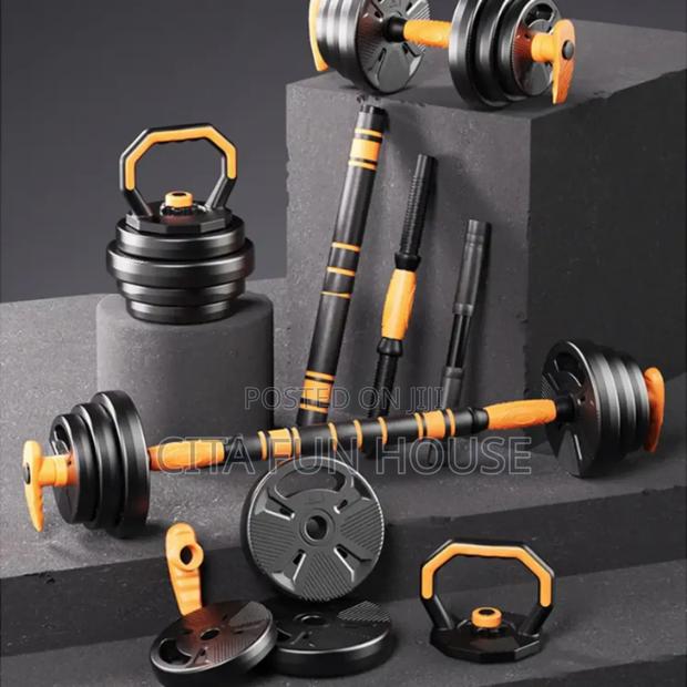 30kg Adjustable Dumbells Set With Kettlebell · Photo 4