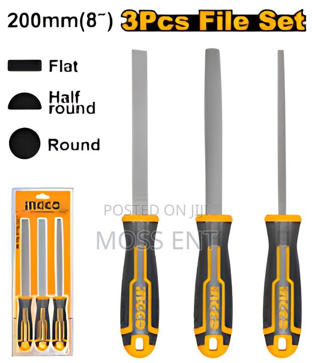 3 PCS Wood File Set 8" - Hktfw0308 · Photo 2