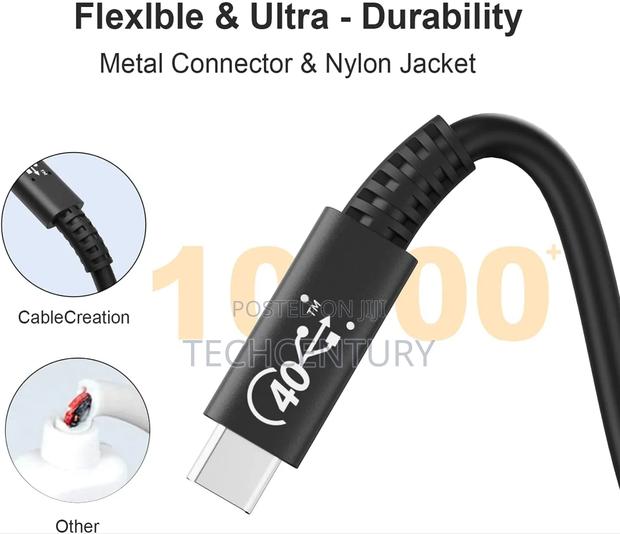 Cablecreation Thunderbolt/Usb4 Cable 40gbps 100W photo 3