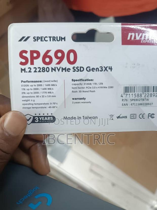 Spectrum 2tb Sp90 Nvme SSD · Photo 4