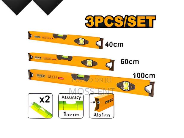 3 PCS Spirit Level Set 40 + 60 + 100 - Hsl10403 · Photo 2