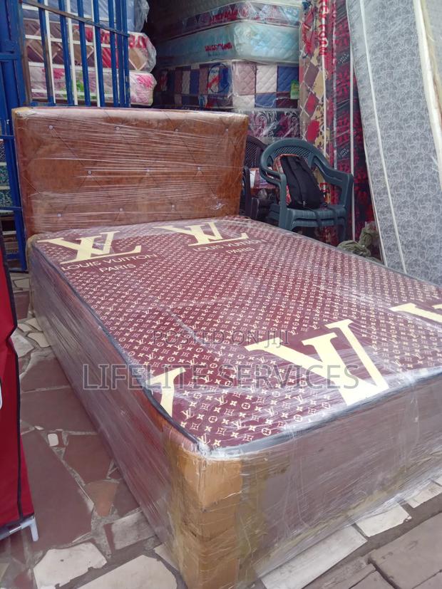 Designer Bed/ Inbuilt Foam Large Size