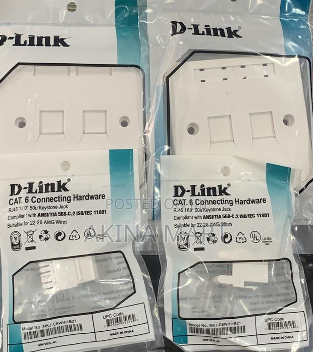 D-Link Double Face With Keystone Jack 2 Faceplate photo 2