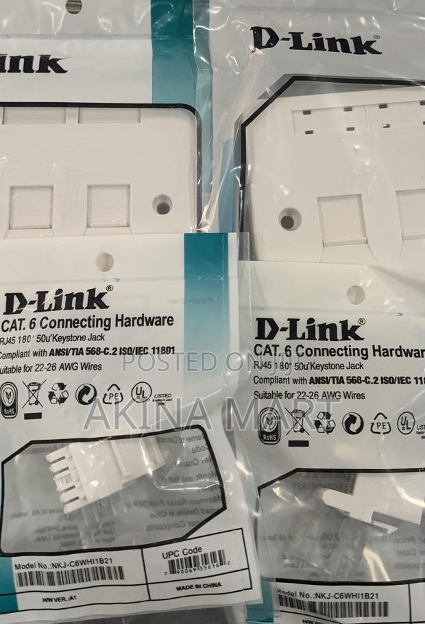 D-Link Double Face With Keystone Jack 2 Faceplate photo 3