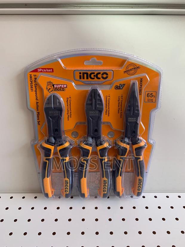 3 PCS Compound Action Pliers Set 8" - Hkcps5831 · Photo 3