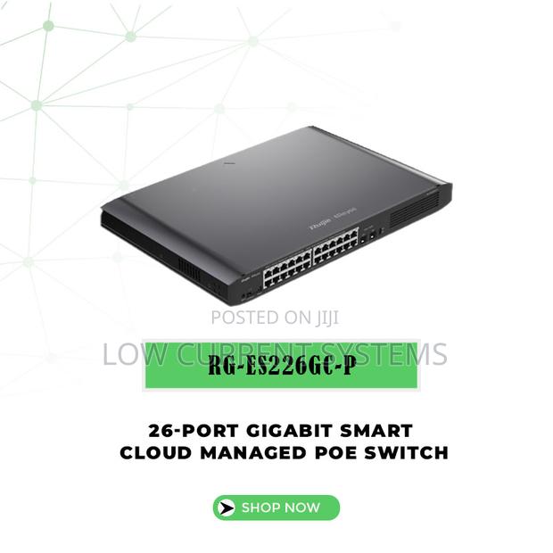 Ruijie 24 Por Gigabit Smart Cloud Managed Poe Switch Network · Photo 2