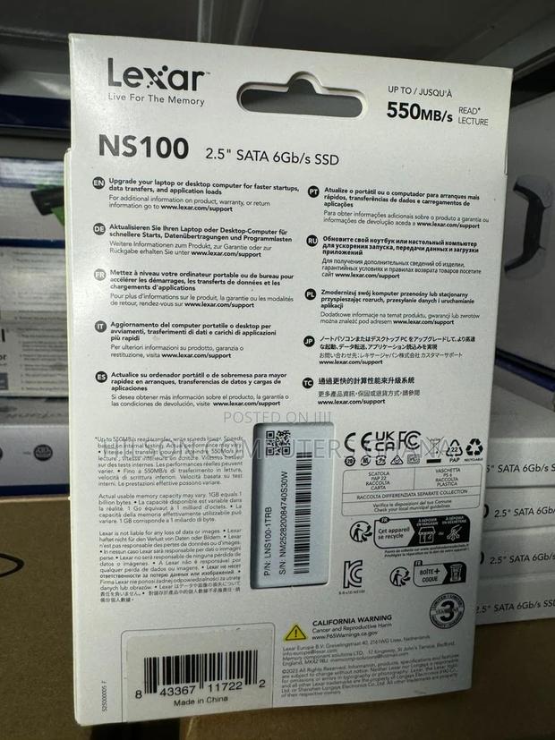 Lexar Lns100 SSD 2.5 Internal 1tb Sata SSD photo 3