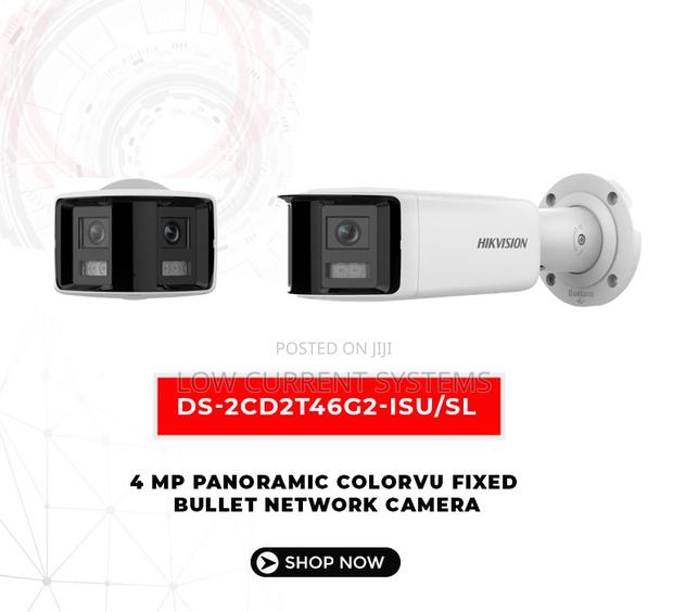 Hikvision Ip Poe 4mp Panoramic 180 Colorvu Bullet Network · Photo 2