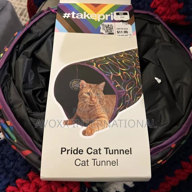 Cat Tunnel, Black Rainbow, 36" Long, 11" · Photo 3