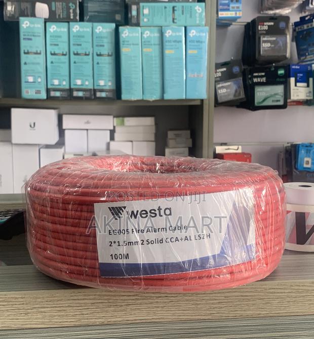 100m Fire Alarm Cable 1.5mm Solid Cca Westa Eg005 photo 2