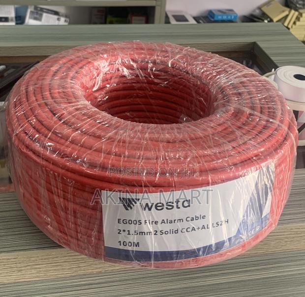 100m Fire Alarm Cable 1.5mm Solid Cca Westa Eg005 photo 3