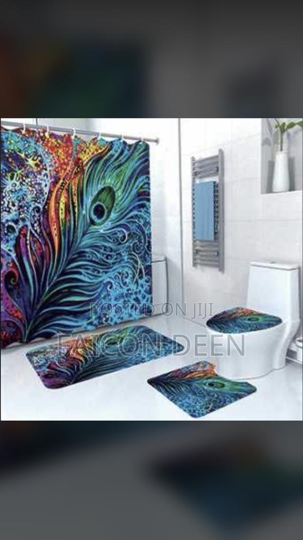 Colorful Luxurious 4 in One Bathroom Set Mats(In Diff Colors · Photo 1