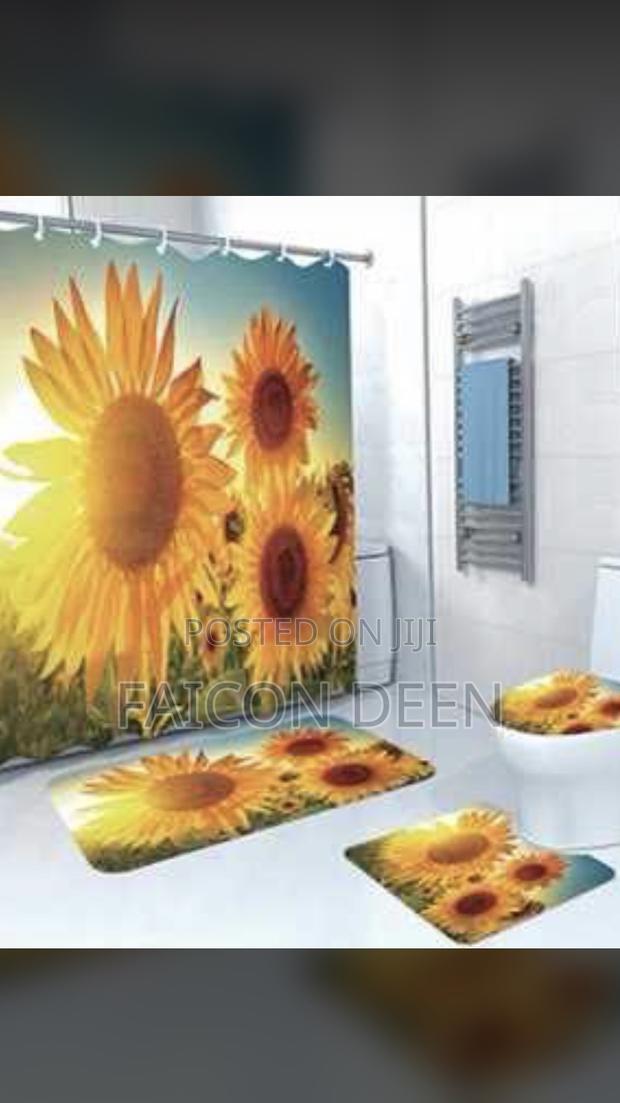 Highest Quality 4 in One Bathroom Set Mats(In Diff Colors · Photo 1