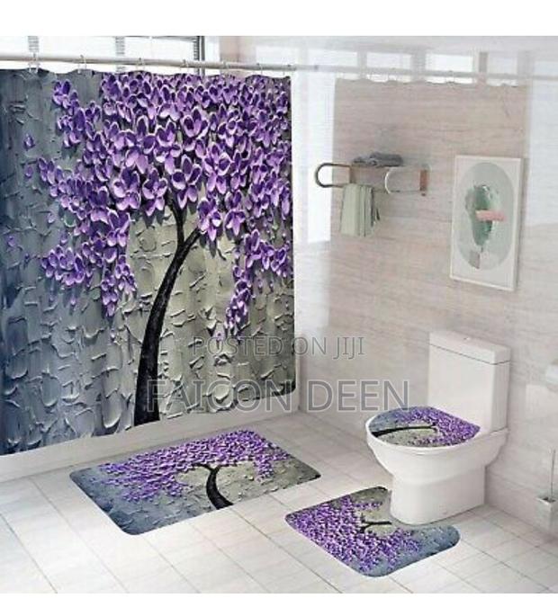 Luxurious Elegant 4 in One Bathroom Set Mat(In Diff Colors · Photo 1