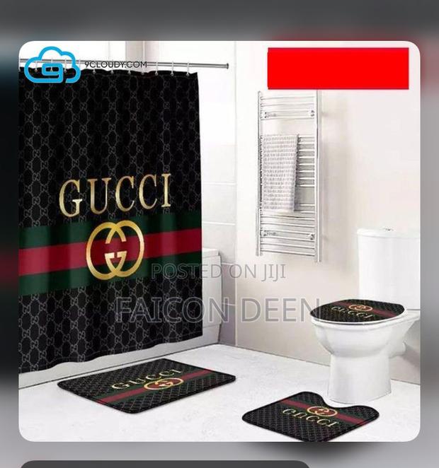 Superior Luxury 4 Pieces Bathroom Set Mat(In Diff Colors · Photo 1