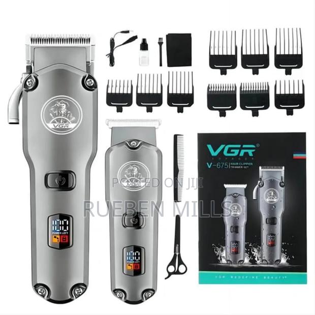 Double Combo VGR v-675 Metal Beard Trimmer Barbering Machine · Photo 3
