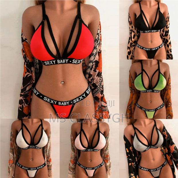 Women's Lingerie Set Letter Bikini Plus Size Pus
