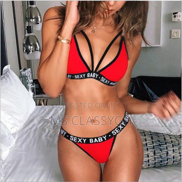 Women's Lingerie Set Letter Bikini Plus Size Pus