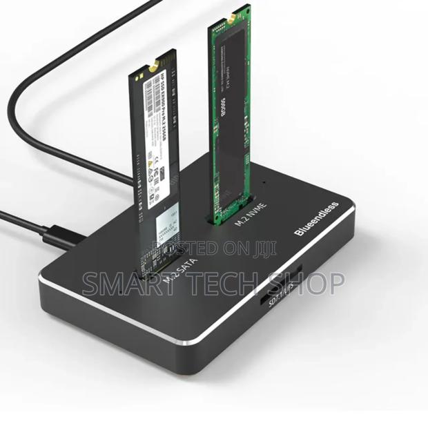Dual Bay Nvme M.2 SSD 10gbps SSD External Clone Adaptor photo 6