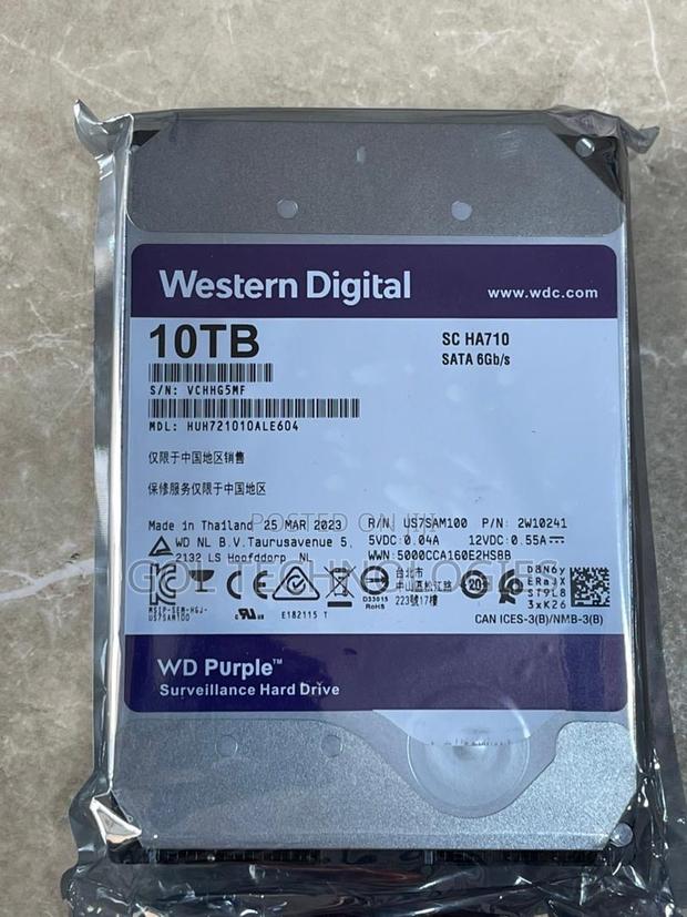10tb Wd Purple Hard Drive Surveillance HDD Original · Photo 2