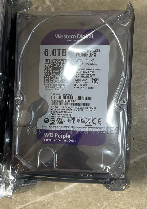 6tb Hard Drive Wd Purple Surveillance HDD Original · Photo 3