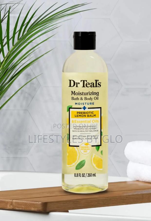 Dr Teal's Moisturizing Bath Body Oil, Prebiotic Lemon Balm · Photo 2