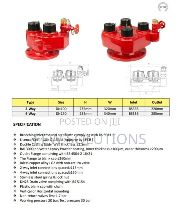 4 Way Breeching Inlet Valve · Photo 4