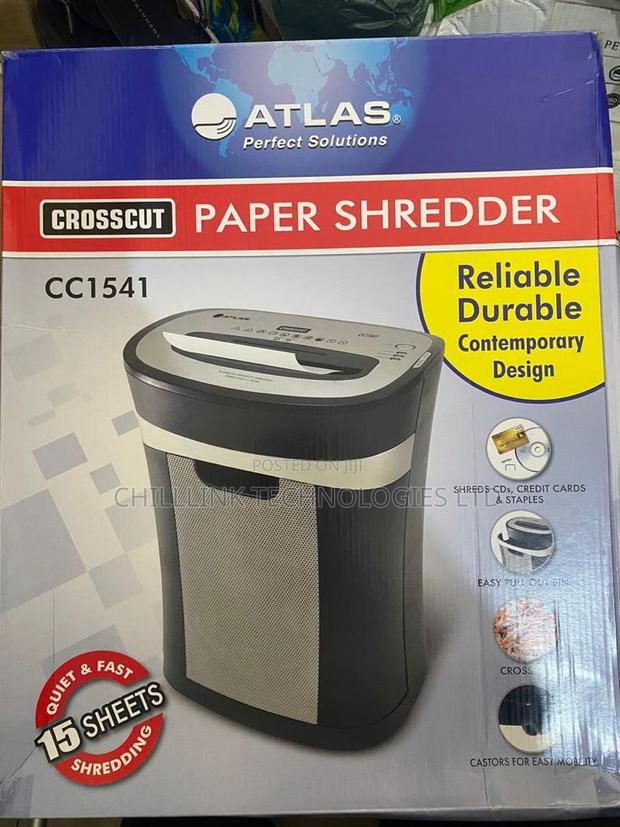 Atlas 15 Sheets Crosscut Paper Shredder · Photo 3
