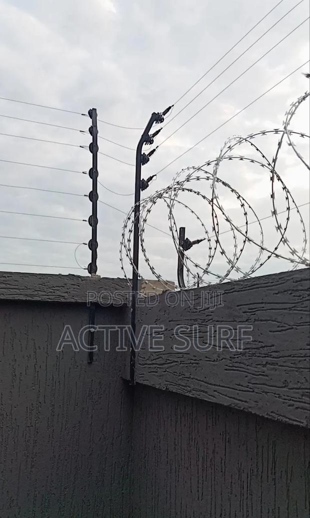Maximum Security Electric Perimeter Fencing With Razor photo 9