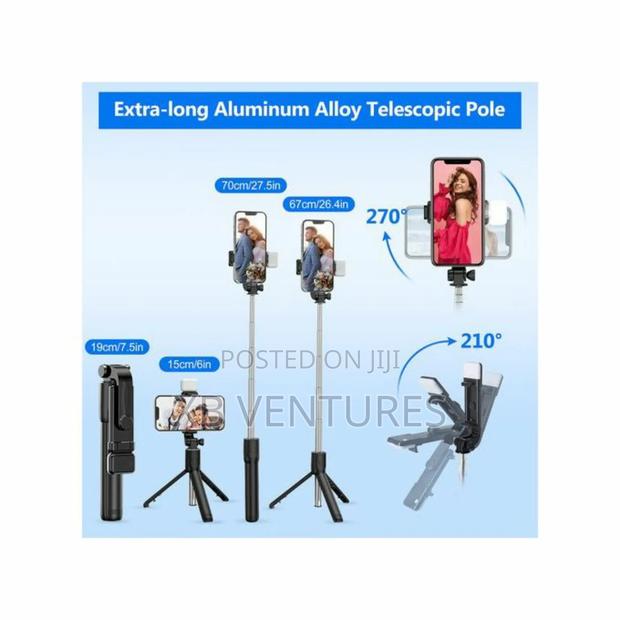 Bluetooth Selfie Stick Tripod + Shutter Remote Control photo 3