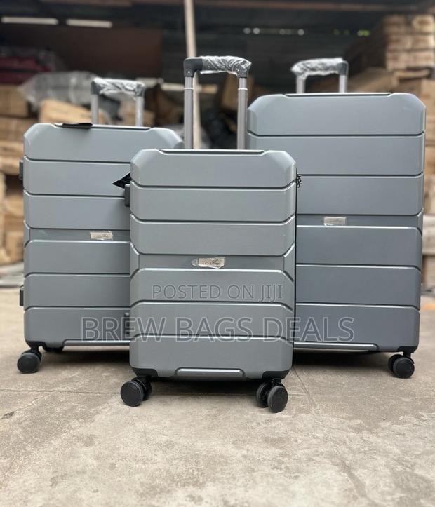 Original Jony Silver Gray 3set Fiber Anticrack Suitcase · Photo 3