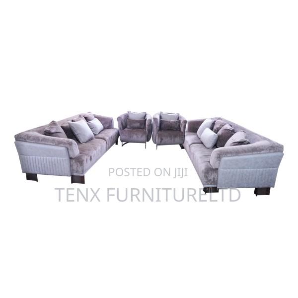 SOFA SET (Nubuck Fabric) 8 SEATER · Photo 1