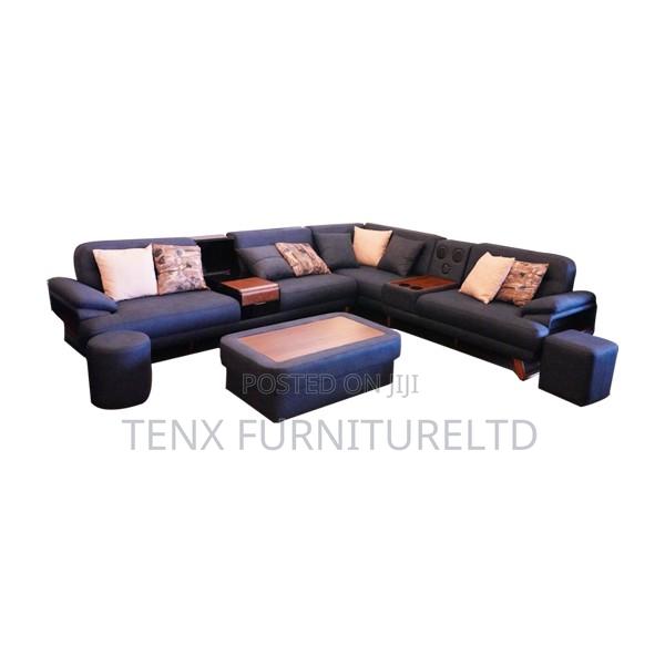 Sofa With Coffe Table and Pouf · Photo 1