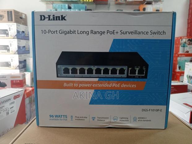 D-Link 10 Port Gigabit Long Range Poe+ Switch DGS-F1010p-E · Photo 3