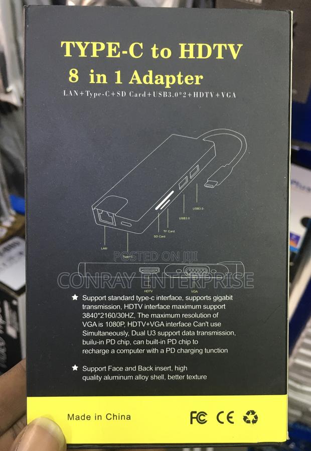 Type C to HDTV 8 in 1 Adapter. photo 2