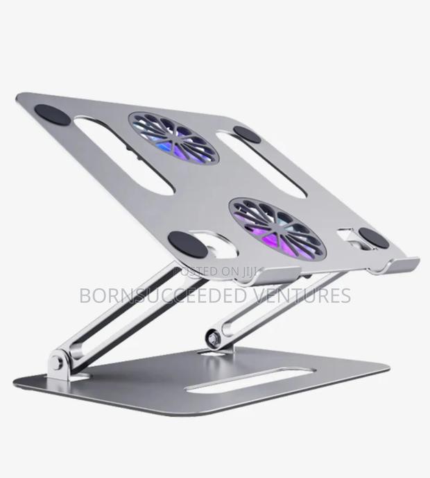 Folding Adjustable Laptop Stand Holder With Cooling Fan · Photo 2