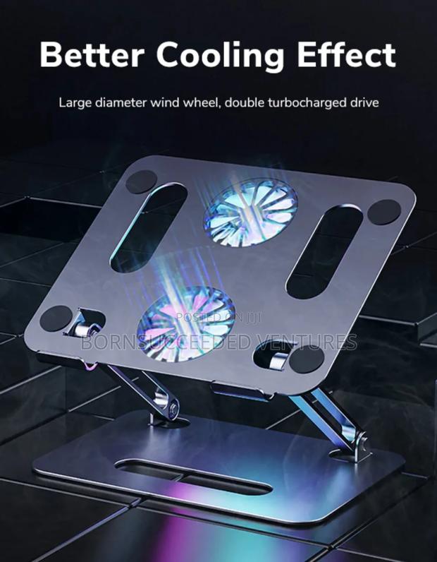 Adjustable Laptop Stand Holder With Cooling Fan · Photo 3