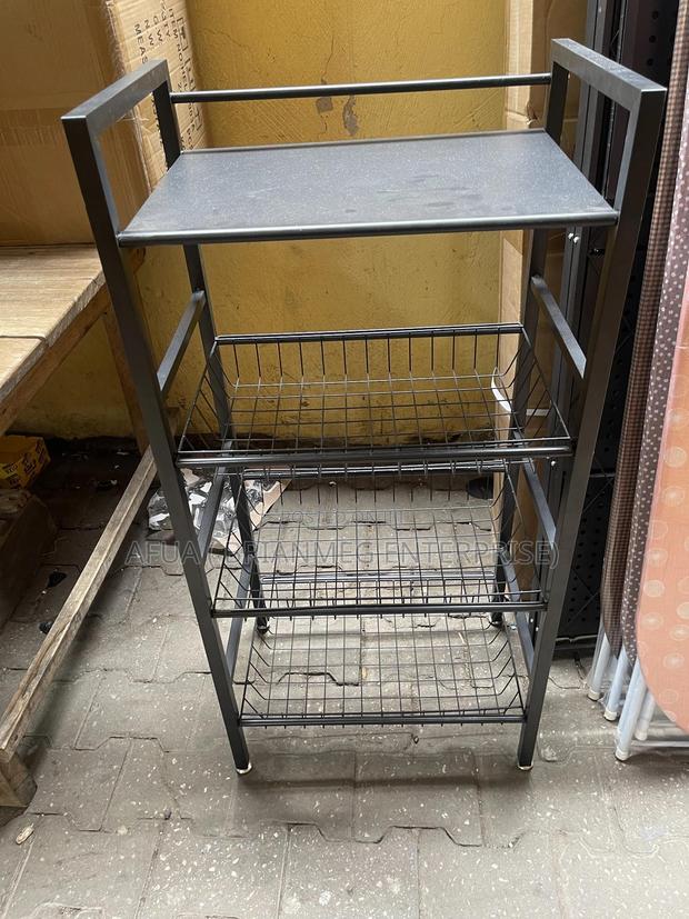 Microwave Adjustable Storage Rack Shelf · Photo 1