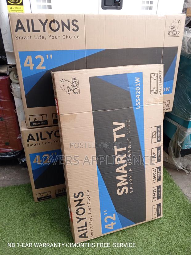 Unique Brand New Ailyons "42" Television TVS 4000:1 Smart TV photo 2