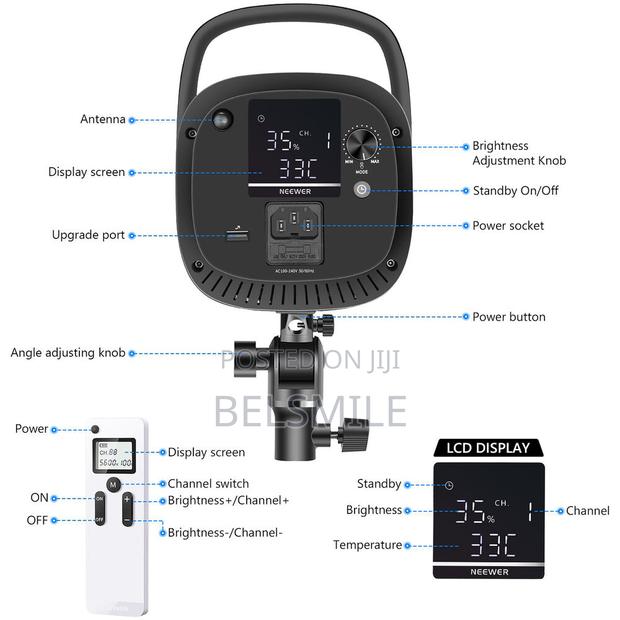 Neewer CB150 150W LED Video Light With Wireless Remote photo 2