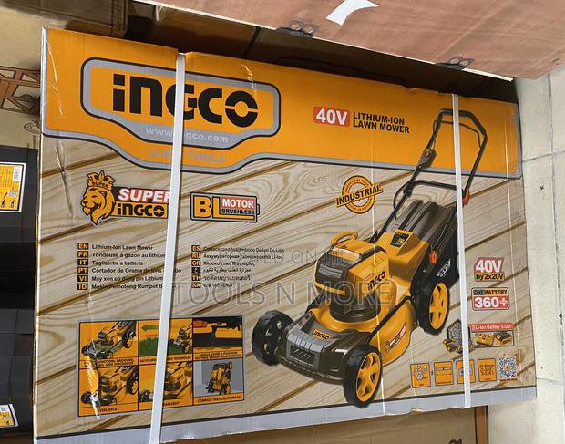 INGCO Brushless 18” Cordless Lawn Mower (With Battery Set) · Photo 2