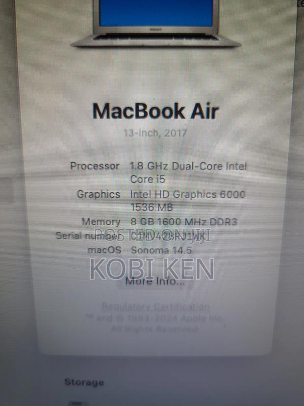 Laptop Apple MacBook Air 2017 8GB Intel Core I5 SSD 256GB photo 4