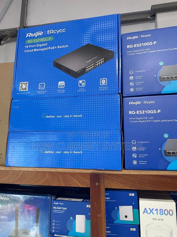 Ruijie 16 Port Poe 240w Managed Claud Switch Networking Ip · Photo 2