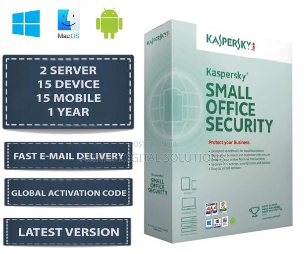 Kaspersky Small Office Security 2024 2server 15PC 1 Year Key