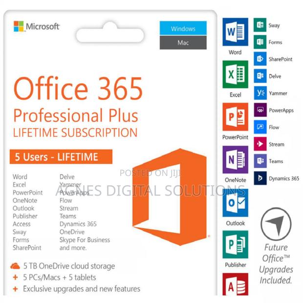 Office 365 Proplus Lifetime for 5 Devices 5TB Onedrive Win · Photo 2