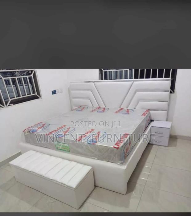 King Size Bed Frame and Mattress Ottoman Available