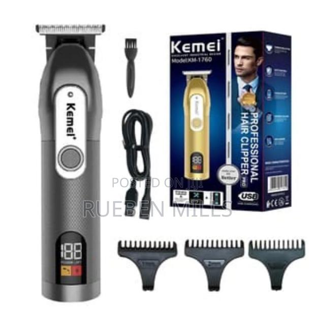 Stainless Steel Kemei Beard Trimmer Hair Clipper Machine · Photo 4