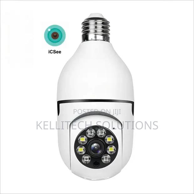 Smart Wireless Bulb CCTV Camera With Android, Ios App · Photo 4