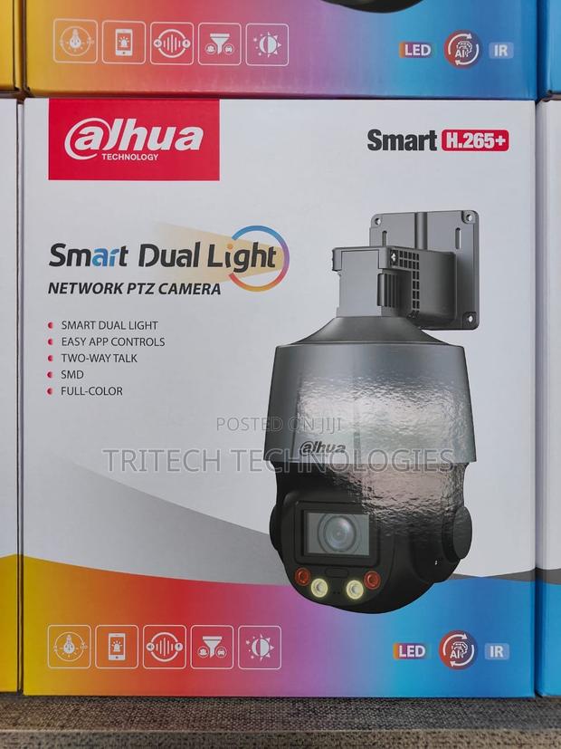 Dahua 4mp 5x Zoom Speaker Mic Ip Network PTZ Colorvu Camera · Photo 2