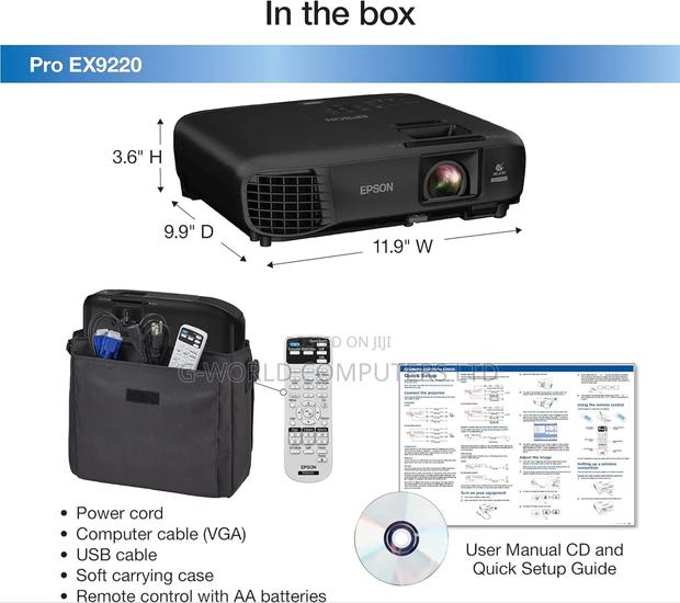 Epson Pro Ex9220 3600l Wuxga 1080p + Projector photo 2